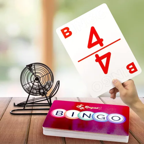 Miniatura 8 de Regal Bingo Jumbo Tarjetas de llamadas de bingo reutilizables – Juegos de bingo para la familia – 75 cartas (B1 - O75)