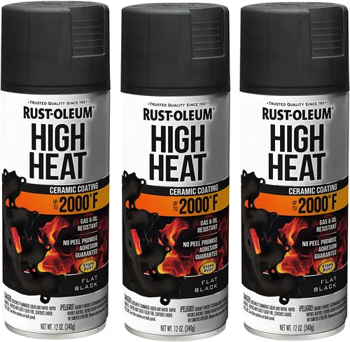 Miniatura 5 de Rust-Oleum 260771 Pintura en aerosol de alto calor automotriz, 11 onzas, transparente