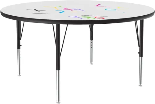 Miniatura 26 de Correll - Mesa rectangular de 24 x 36 pulgadas, mesa de actividades superior de borrado en seco, altura ajustable (19 a 29), laminado de alta