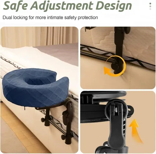 Miniatura 7 de Reposacabezas de masaje para cama, cuna ajustable para masaje facial en casa, kit de mesa de masaje portátil para colchón de dormir, almohada boca