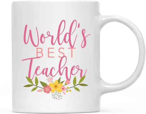 Miniatura 26 de Andaz Press Taza de café de 11 oz, regalo de broma de la mejor abbuela del mundo, diseño floral, paquete de 1