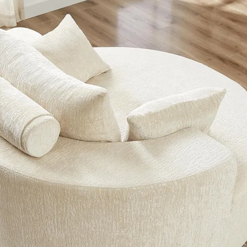 Miniatura 5 de Sofá sin huesos, sofá de burbujas de gran tamaño, no requiere montaje, tela de felpilla suave, cómodo sofá modular para sala de estar, sofá cama