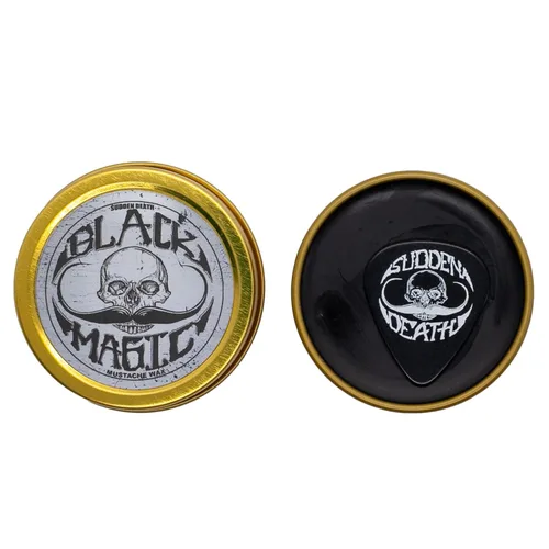 Miniatura 4 de THE VINTAGE GROOMING CO. Black Magic - Cera para bigote Muerte súbita Oculta el cabello gris en la barba o el bigote Lata fuerte de 1 onza