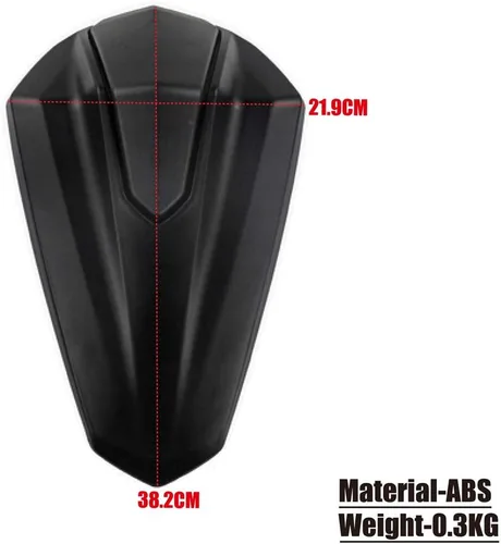 Miniatura 2 de Para Ninja 400 Z400, accesorios de motocicleta, cubierta trasera para asiento de pasajero trasero (grano de carbono)