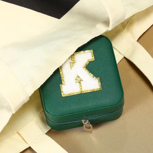 Miniatura 5 de Parima Regalos de graduación para ella, estuche de joyería de viaje de moda, regalos personalizados, joyero de viaje verde, regalos de cumpleaños