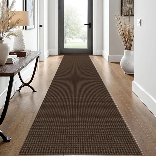 Miniatura 116 de EARTHALL Alfombra de pasillo 3x14 pies, alfombras lavables extra largas para pasillos, tejidas, antideslizante, alfombra trenzada para entrada