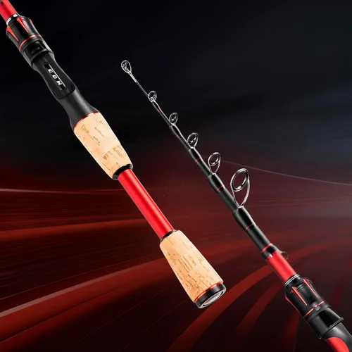 Miniatura 4 de EOW XPEDITE LITE Cañas de Pescar Telescópicas Portátiles y Combo, Cañas de Pesca de Spinning y Casting, Blanks de Caña de Carbono 24T, Punta