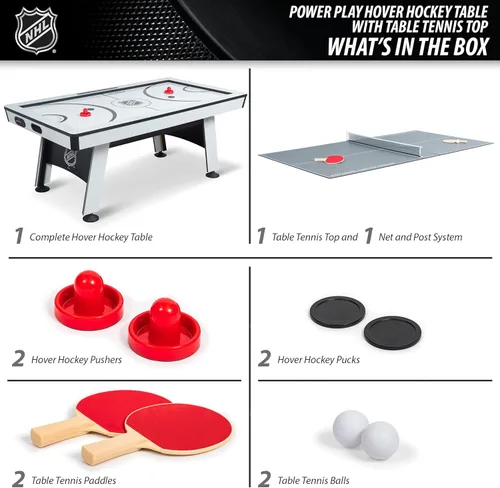Miniatura 2 de EastPoint - Mesas multijuego, mesa de hockey aéreo 2 en 1 con mesa de tenis, perfecta para sala de juegos familiar, sala de recreo para adultos