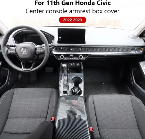 Miniatura 4 de Funda para reposabrazos para Honda Civic 2022 2023 de 11ª generación, organizador de almacenamiento de consola central, funda de asiento