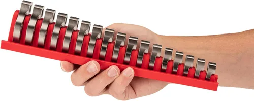 Miniatura 7 de TEKTON WCF95201 - Juego de llaves para racores de 3/8 pulgada con estante, 17 unidades (8-24 mm) Fabricado en EE. UU