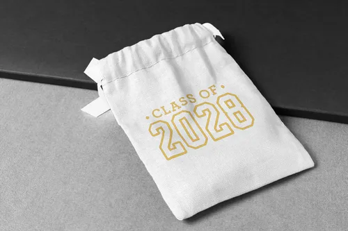 Miniatura 9 de Class of 2028 Iron On Decal, Senior Class Shirt Patch, Heat Transfer, HTV Graphic Tshirt Sticker, DIY Crafts, Pick Size Color, Iron-On Almost Gold