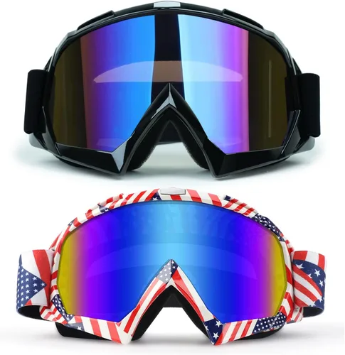 Miniatura 10 de Lentes de motocross y cuatrimoto - Lentes de carreras MX y MTB, lentes de protección para bicicleta, lentes de seguridad para adultos, jóvenes