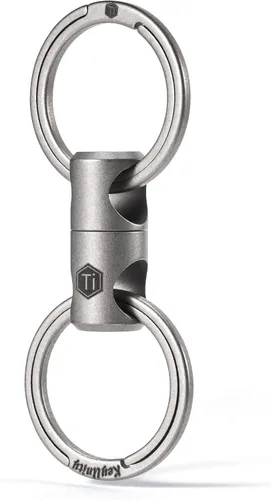 Miniatura 8 de KeyUnity Titanium Swivel Key Ring Keychain Connector