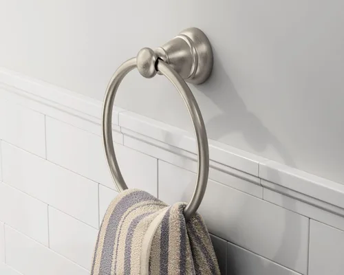 Miniatura 2 de MOEN Banbury - Juego de accesorios de baño (3 piezas, níquel cepillado)