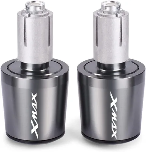 Miniatura 10 de CNC Motorcycle Hand Grips Bar End Plug Moto Handlebar Caps for Xmax 125 250 300 400 X-MAX 2016 2017 2018 2019 2020 2021 (Color : Black)
