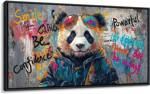 Miniatura 8 de JEAWA Arte de Pared en Lienzo Grande - Pintura Abstracta de 24x48 Pulgadas en Tela, Imágenes Texturizadas de Montañas como Regalos para Amigos