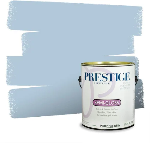Miniatura 1038 de Pintura Exterior + imprimación PRESTIGE, todo-en-uno, 1 galón, acabado mate, color comparable al Valspar* Royal Gray* VS151-Gris real