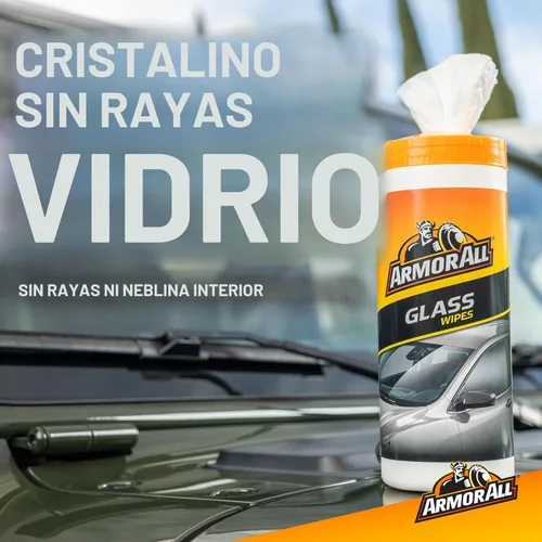 Miniatura 3 de Armor All Toallitas de limpieza de vidrio para automóviles de Armor All, limpiador de vidrio automotriz para película y suciedad, 90