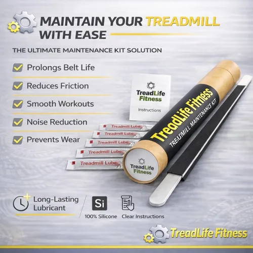 Miniatura 3 de Kit de mantenimiento para cinta de correr TreadLife Fitness 5 aplicaciones de lubricante para correa de cinta de correr Lubricante 100 %