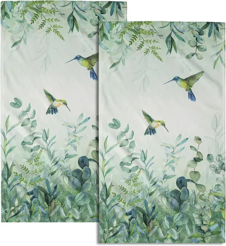 Miniatura 12 de Giwawa Toallas de Mano Verdes Bosque Nebuloso Set de 2 Montaña Bosque Suave Toallas de Huésped Toallas de Cara Baño Decoraciones Finas Toallas