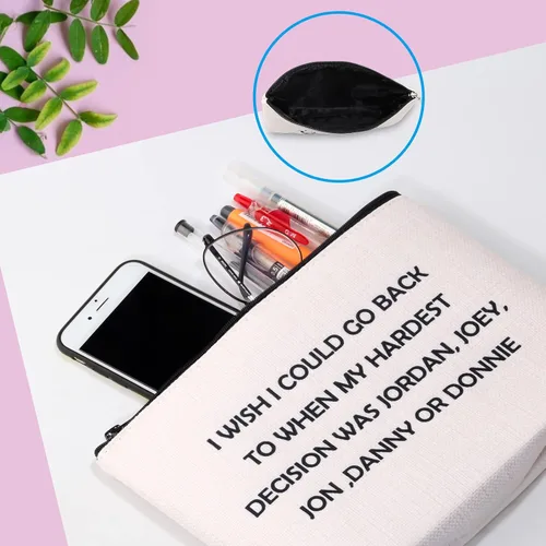 Miniatura 5 de Regalo inspirado en el grupo de música, banda de música, regalo para fanáticos, bolsa con cremallera, regalo de celebridades, bolsa de maquillaje