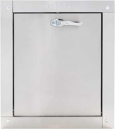 Miniatura 10 de Puerta universal de acero inoxidable compatible con ADA – Bisagra inferior, 21 pulgadas de ancho x 18 pulgadas de alto, cierre automático
