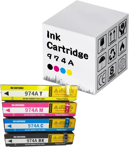 Miniatura 10 de Cartuchos de tinta 974A remanufacturados de alto rendimiento 974A para cartuchos de tinta 974A para impresoras HP PageWide X352DW X377DW X452DW Negro