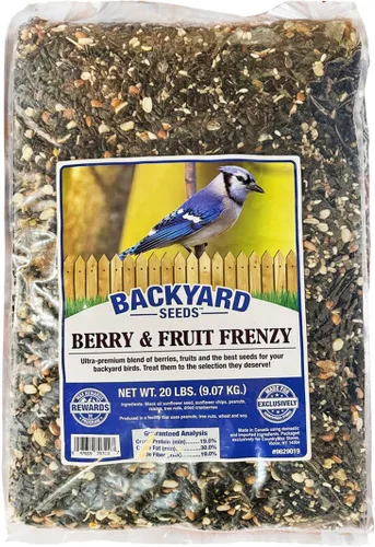 Miniatura 25 de Backyard Seeds Finch & Small Songbird Frenzy 5lbs – Mezcla de semillas de cardo Nyjer prémium para comederos de pinzones, bolsa pequeña de comida