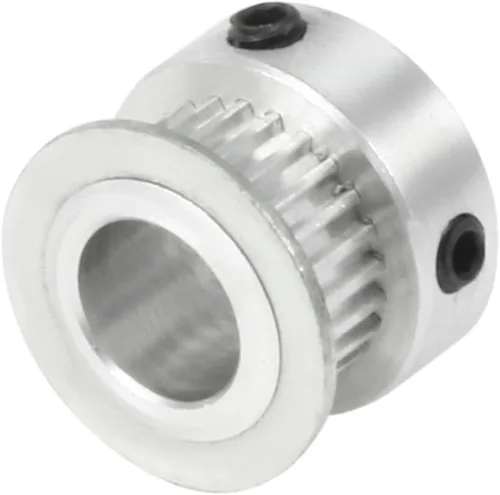 Miniatura 4 de uxcell Aluminio 25 dientes 0.394 in diámetro 0.080 in Pitch correa dentada polea para correa de 0.236 in