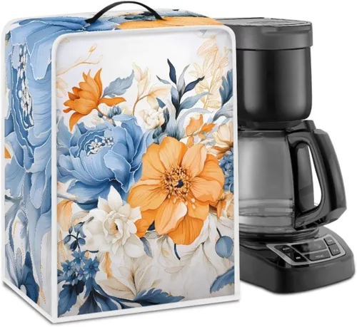 Miniatura 30 de Cubiertas para máquina de café con mango superior, resistentes a las manchas, para mezclador, compatible con la mayoría de cafeteras