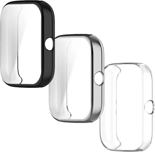 Miniatura 8 de Compatible con Amazfit Bip 3, protector de pantalla ultra delgado y suave, accesorios de protección de cubierta completa
