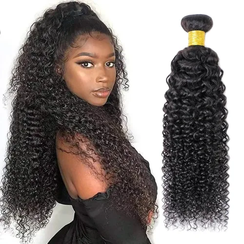 Miniatura 72 de Paquetes de cabello afro rizado y kinky, extensiones de cabello humano de 8 pulgadas, tejido rizado sin procesar, doble entretejido, virgen