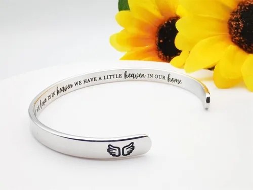Miniatura 274 de Pulseras inspiradoras para mujer, joyería de acero inoxidable, con refranes, pulsera motivacional con mensaje oculto, pulseras grabadas para mejor