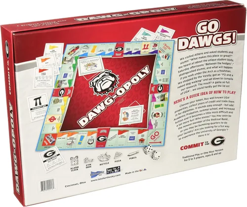 Miniatura 3 de Late for the Sky University of Georgia Dawgopoly Red, Black