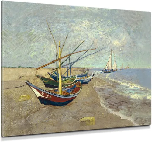 Miniatura 81 de Serie de pinturas de Vincent Van Gogh (favoritos). Reproducción de arte clásico de Van Gogh, impreso en lienzo Noche estrellada