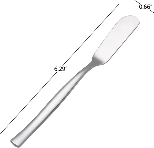 Miniatura 2 de Juego de 12 cuchillos de mantequilla de acero inoxidable, cuchillos esparcidores