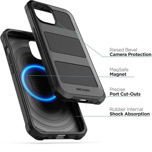 Miniatura 2 de Encased Falcon Armor - Funda diseñada para iPhone 15 Pro Max con funda de clip para cinturón, funda ultra protectora a prueba de golpes
