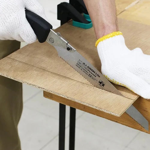 Miniatura 2 de KAKURI Sierra de mano japonesa [madera dura, madera contrachapada, madera laminada] Sierra de tracción japonesa de 8-1/4 pulgadas con cubierta