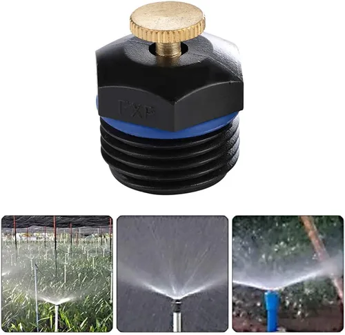Miniatura 4 de 10 boquillas de nebulización de jardín giratorias de 360, boquilla de riego ajustable de 1/2 pulgada para césped de jardín (10 unidades)