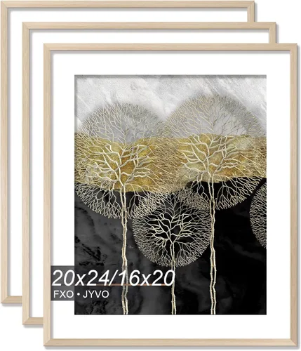 Miniatura 45 de Fxojyvo Marco de Fotos de 4x6, Muestra Foto de 3.5x5 con Paspartú o 4 x 6 Sin Paspartú, Liviano y de Alta Transparencia Marco de 4 por 6 para Pared