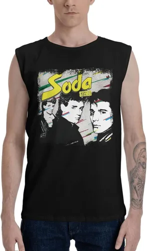 Soda Stereo Soda Stereo Tank Top Shirt Mens Summer Sleeveless Casual Tops Fitness Vest