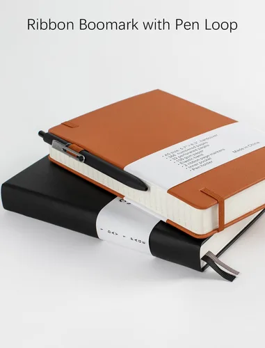 Miniatura 5 de Cuaderno grueso de rayas universitarias con 366 páginas numeradas, diarios A5 para escribir con papel rayado de 100GSM, cuadernos de cuero de tapa