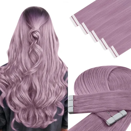 Miniatura 14 de YoungSee - Extensiones de cabello humano con cinta adhesiva, color negro ombre, extensiones de cabello humano real, cinta adhesiva invisible