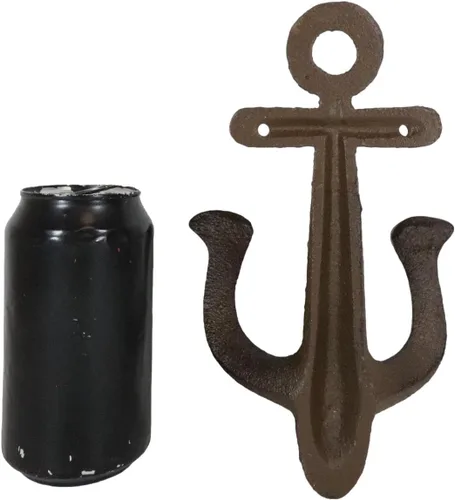 Miniatura 8 de Ebros Gift Anclaje de hierro fundido de 8.25 pulgadas de alto, clásico, rústico, vintage, marítimo, marinero, náutico, océano, barco, anclaje, 2