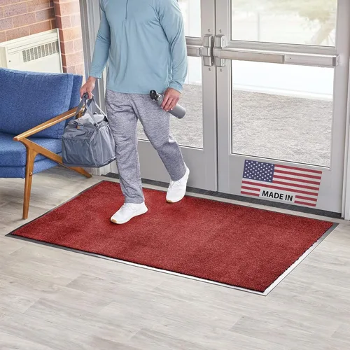 Miniatura 13 de Consolidated Plastics Tapete económico para interiores y exteriores con parte trasera de goma antideslizante, absorbe el agua, alfombra resistente