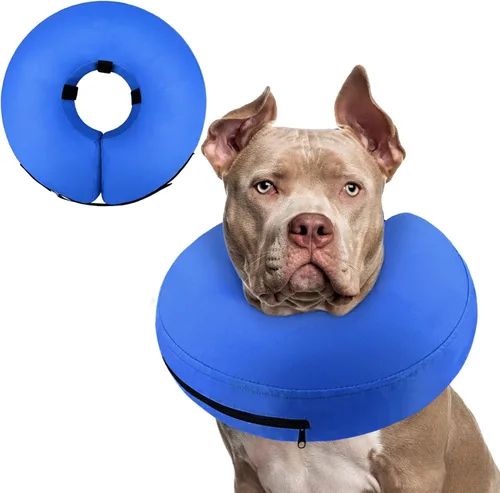 Miniatura 53 de Supet Cono Inflable para Perro para Perros Grandes, Medianos y Pequeños, Collar de Cono Suave para Perros y Gatos, Collar EC para Cuello de Perro