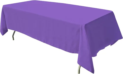 Miniatura 22 de GEFEII Servilletas de tela de poliéster sólido de 18 x 18 pulgadas para cocina, mantel rectangular cuadrado redondo para bodas, fiestas