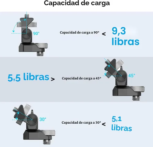 Miniatura 3 de SMALLRIG Soporte de monitor de cámara ajustable para estilo ARRI (edición Bumblebee), giro de 360° y soporte de inclinación de 180°, soporte