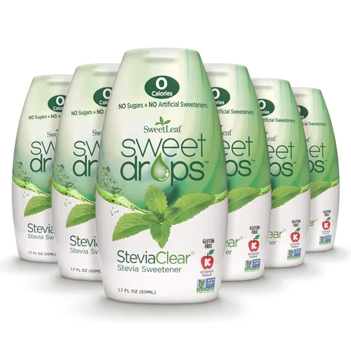 Miniatura 8 de SweetLeaf SteviaClear Sweet Drops - Edulcorante líquido de stevia natural, gotas de stevia exprimibles, sin regusto amargo, alternativa líquida al