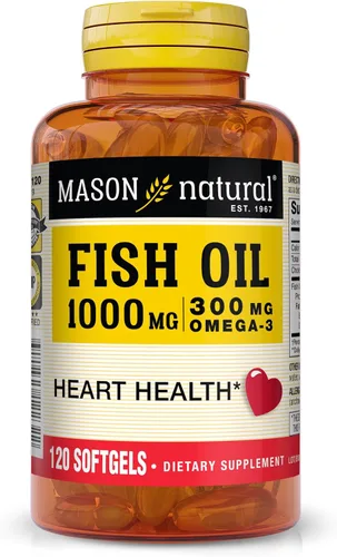 Miniatura 7 de MASON NATURAL Suplemento diario de aceite de pescado omega-3, 1000 mg con EPA y DHA para apoyo articular, suministro de 60 días, 60 pastillas